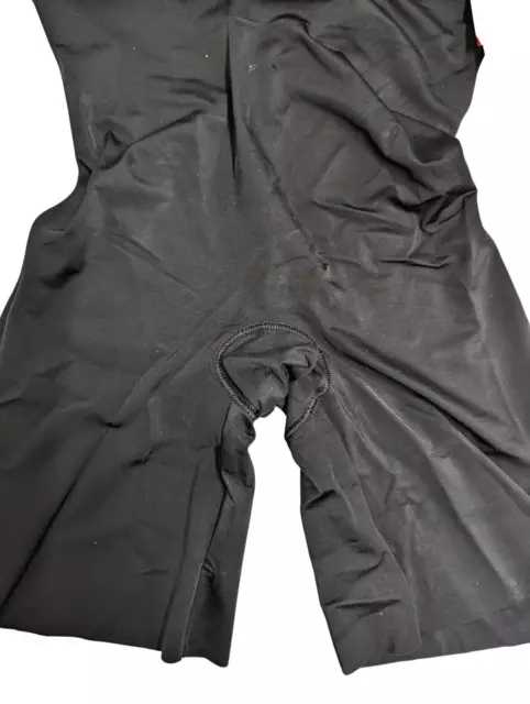 SPANX SUIT UR Fancy Plunge Low Back Bodysuit Mid Thigh Black Size S NEW ...
