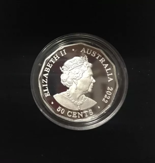 2022 Tamworth Country Music Festival Gold Plated Silver Proof 50c #0099 3