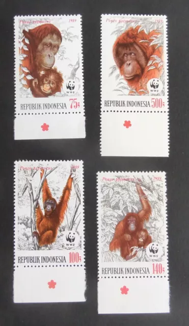 Indonesia 1989 Endangered Animals orangutan  SG1920/3 MNH UM unmounted mint