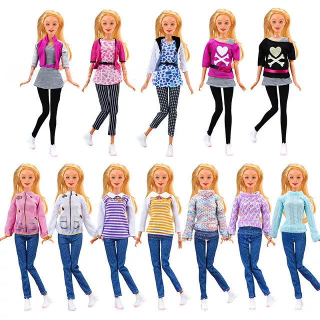 Fashion Leisure Coat Trousers Outfits Fit for 11.5 Inch 1/6 Scale Dolls Clothes