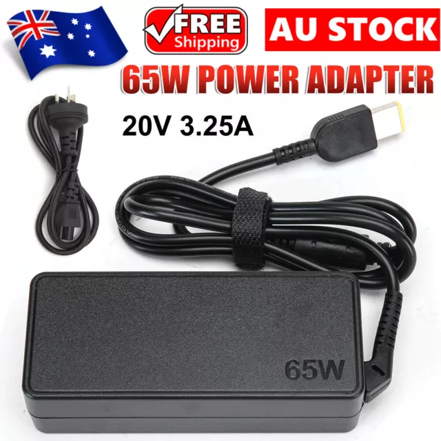 65W Laptop Charger Power Supply Adapter AU Plug For Lenovo Thinkpad ADLX65NLC2A