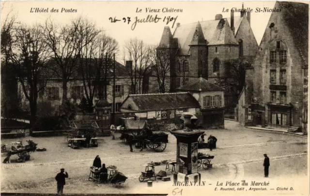 CPA Argentan - La Place du Marche (259073)