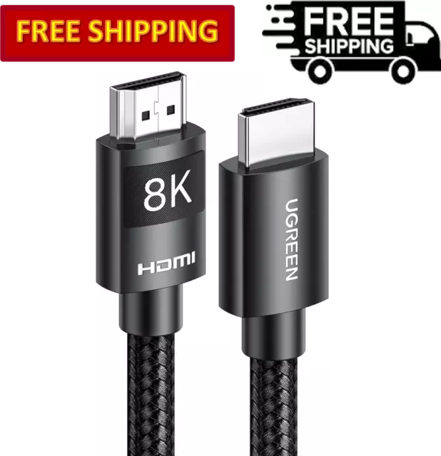 UGREEN HDMI 2.1 Braided Ultra High Speed Cable 48Gbps 4K@240H 10K 8K@60Hz