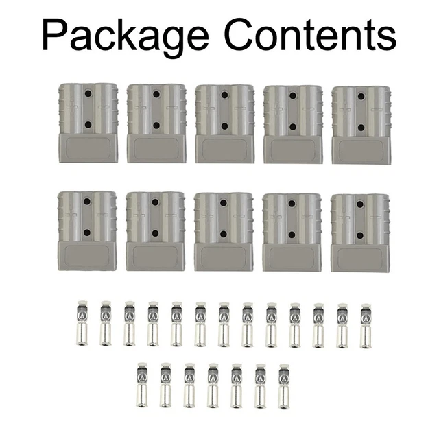 10x For Anderson Style Plug Connectors 50 AMP 6AWG 12-24V DC Power Tool