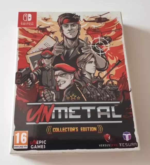 UNMETAL SWITCH COLLECTOR EDITION NEUF sous blister New Sealed Limited Nintendo