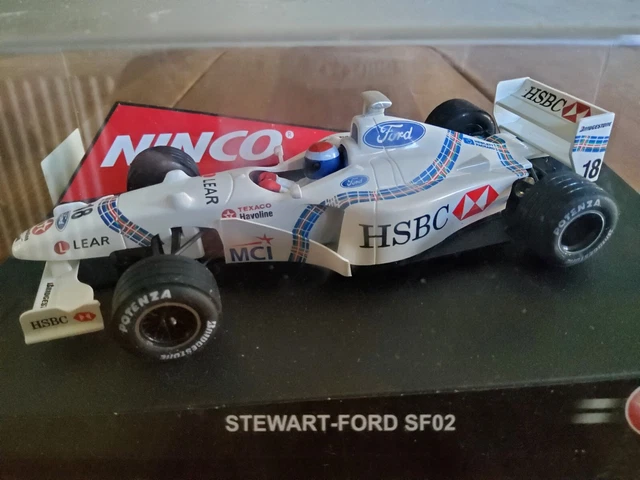 Ninco F1 Stewart Ford Sf02 #18, 50185 Slotcar Scalextric Compatible