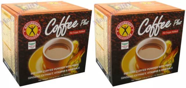 2 x Weight Loss Diet Instant Coffee Plus Ginseng NatureGift 1 box/10 sachets