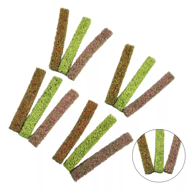 Bush Model Static Shrub Strips for Model Scenery and City Beautification