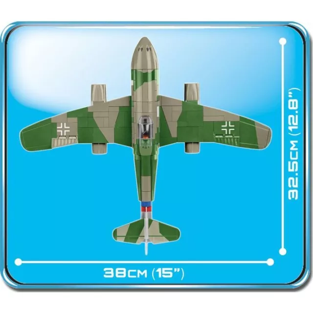 COBI-5721 WWII Messerschmitt ME 262A 1A Model Plane Building Bricks 382Pcs 3