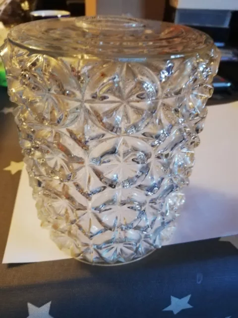 Vintage Glass Pattern Ceiling Small Light Shade Retro