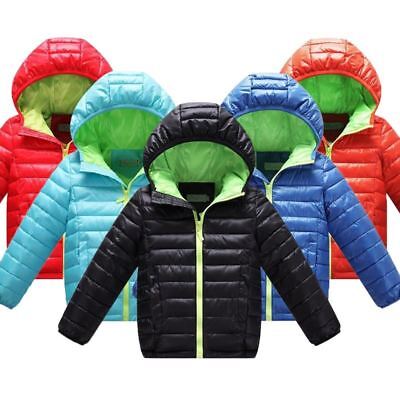 Ragazzi per Bambini Giacca Caldo Inverno con Cappuccio Cotone Imbottito Vestiti