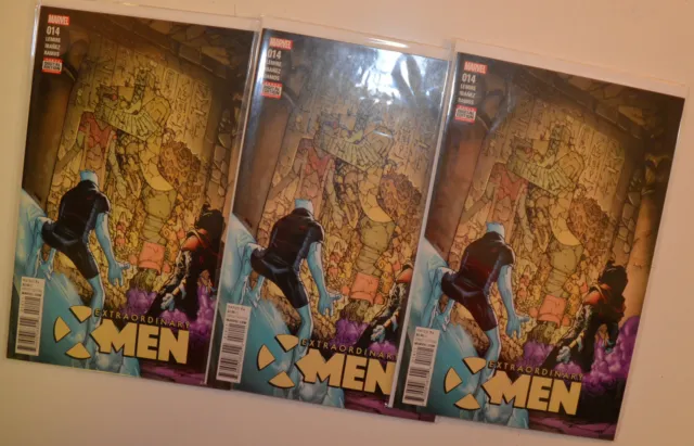 Extraordinary X-Men Lot of 3 #14 (x3) Marvel Comics (2016) 1st Print Comic Books