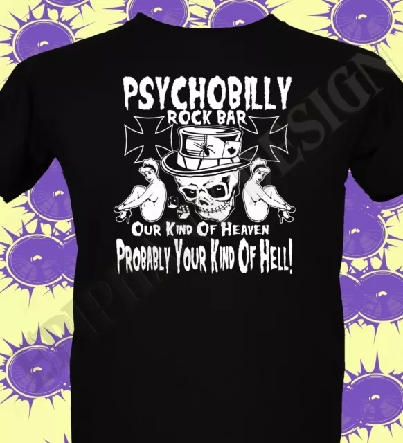 Psychobilly Rock&Roll Camiseta Original Punk Gótico 50's 60's 70's Rockabilly