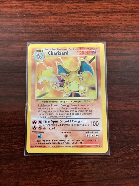POKÉMON TCG CHARIZARD Base Set 4/102 Holo Unlimited Holo Rare EUR 207 ...