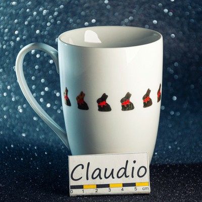 BRANDANI grande tazza mug Collezione HAPPINESS HOME DECORO NAIF New Bone China 
