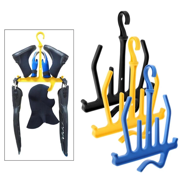 Cintre Multifonction Pour Combinaison Plongée BCD - Jaune, Pliable & Drainage Rapide