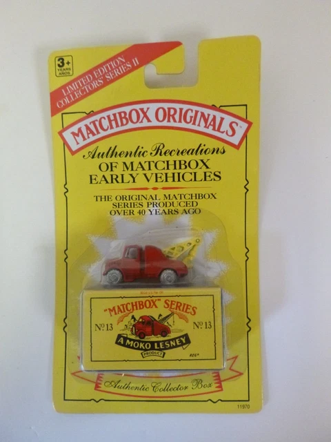 Vintage 1992 MATCHBOX ORIGINALS Series - No 13 BEDFORD WRECK TRUCK -MOC/NEW