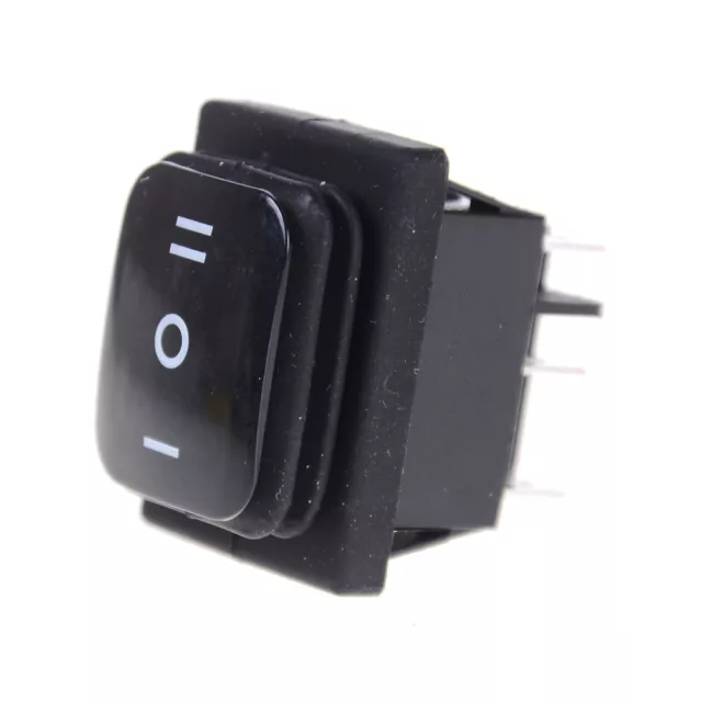 Interruttore a dondolo rettangolare autobloccante 6 pin DPDT 12 V nero impermeabile RH*/t