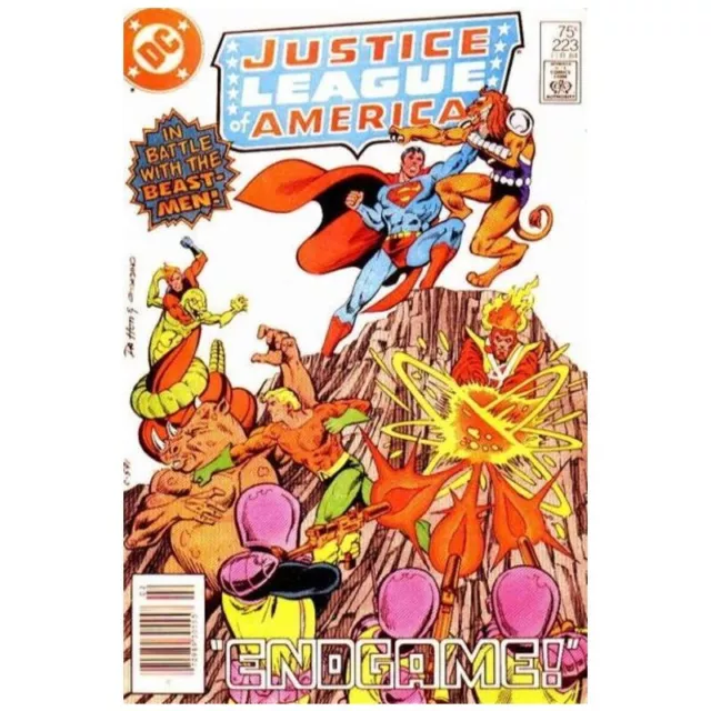 Justice League of America (1960 series) #223 Newsstand in NM cond. DC comics [x.