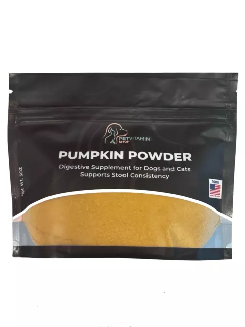 Pumpkin Powder for Dogs and Cats, Digestive Support, Fiber, Healthy Stools 5oz