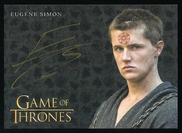 Game of Thrones Valyrian Steel - Eugene Simon as Lancel Lannister Autograph Card