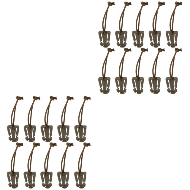 20 Pcs Gurtband-Dominator Rucksack-Dominator-Schnallen Khaki