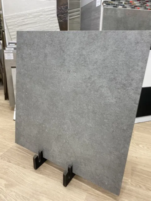 Grey Large Matt Porcelain Tiles 80x80cm Wall & Floor Tile