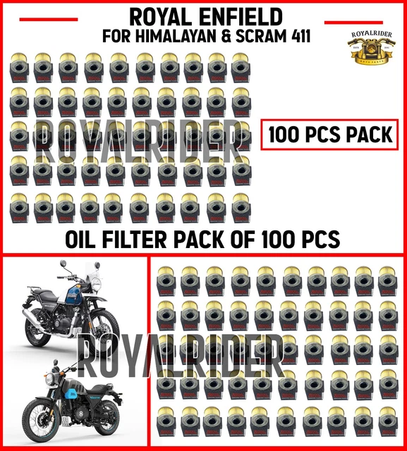 GENUINE ROYAL ENFIELD "OIL FILTER PACK OF 100 PCS" For Himalayan