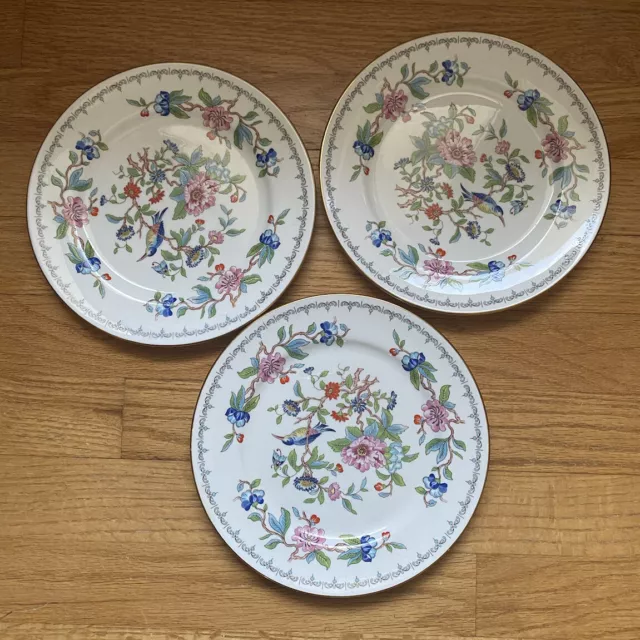 Aynsley Pembroke Gold Trim Salad Plates 8 1/4 Made In England Set Of 3
