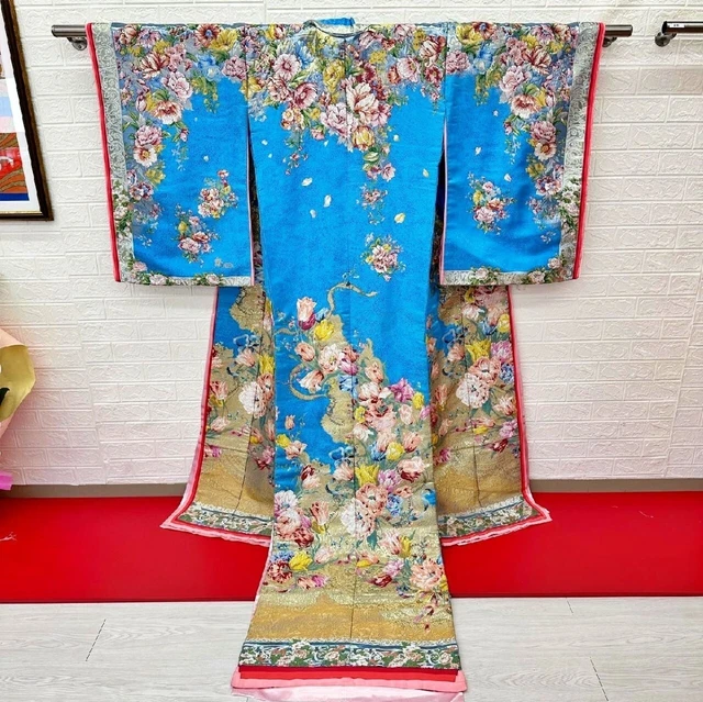 Japanese Kimono Uchikake Wedding Pure Silk  japan 233