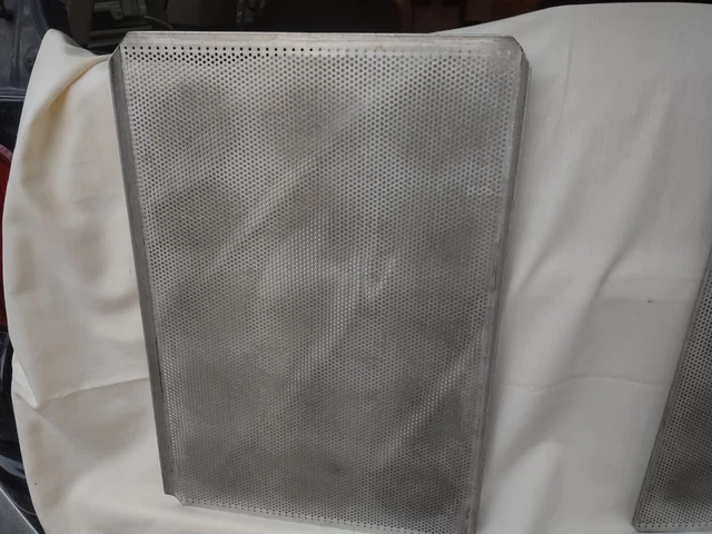 Aluminum perforated bagel screen pans (re-glazed) 18X26  1-each cal 704-307-7407