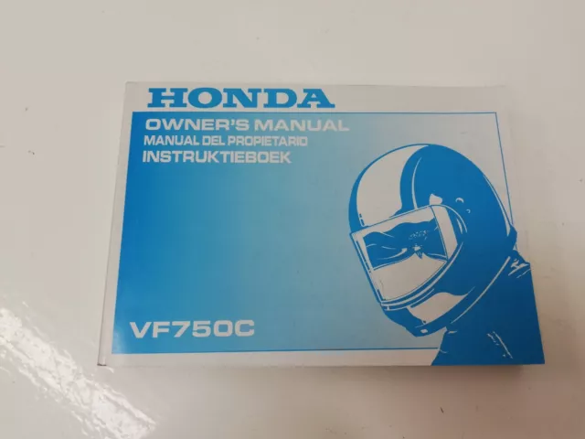 Libretto Manual uso manutenzione use maintenance Multilingua HONDA VF 750 C