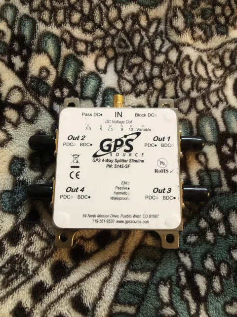 GPS Source 4-Way Splitter Slimline S14S-SF