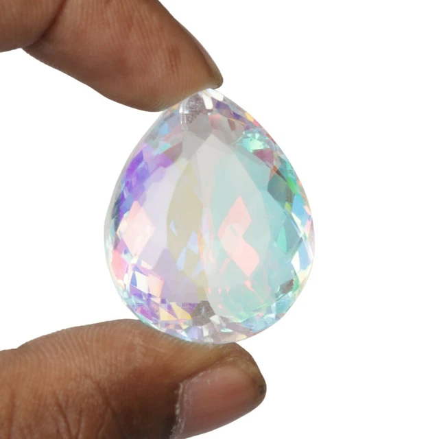 AAA+ Topaze mystique 69,65 ct. Pierre précieuse en vrac taillée à facettes...