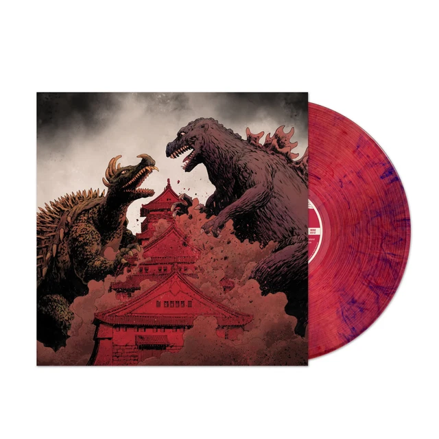 Godzilla Raids Again 1955 Soundtrack Exclusive Red Blue Swirl Color Vinyl LP