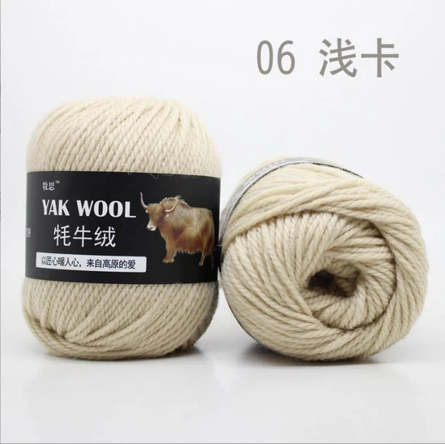 1000g Strickwolle Yak Wolle Cashmere Chunky Garn Crochet Soft Baby Baumwolle HOT 6