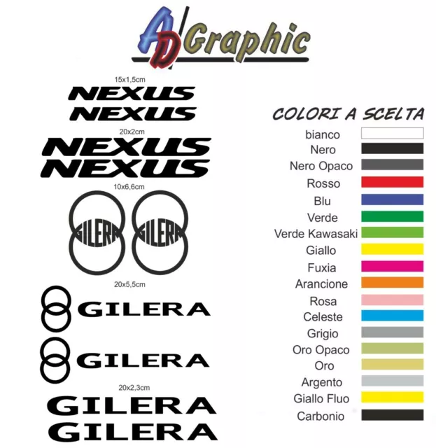 Stickers sticker kit decal sticker compatible gilera nexus