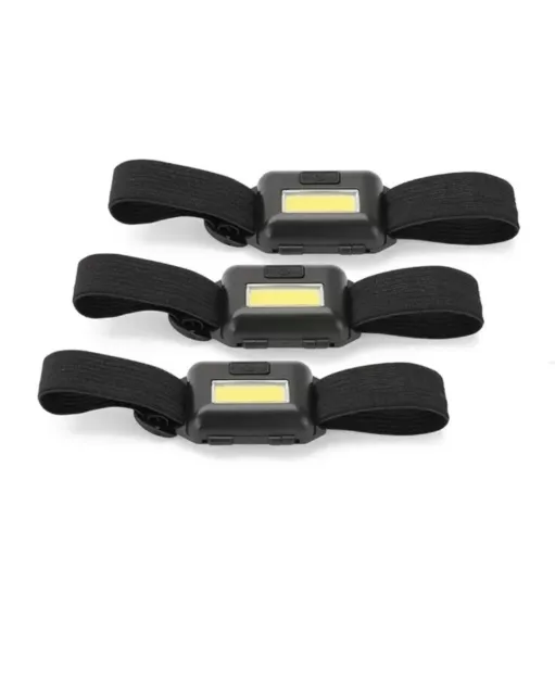 LED STIRNLAMPE 3ER Set, Kopflampe, Sportleuchte, Jogginglampe, 3 Leuchtmodi  EUR 13,49 - PicClick DE