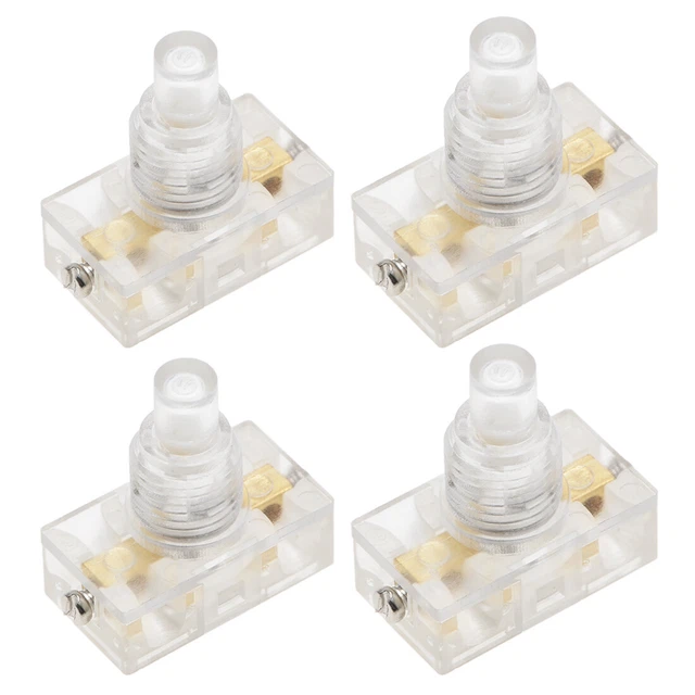 Pushbutton Switch Inline INLINE FOOT PEDAL Push Button Switch, UFO Type Lamp Control ON/Off ...