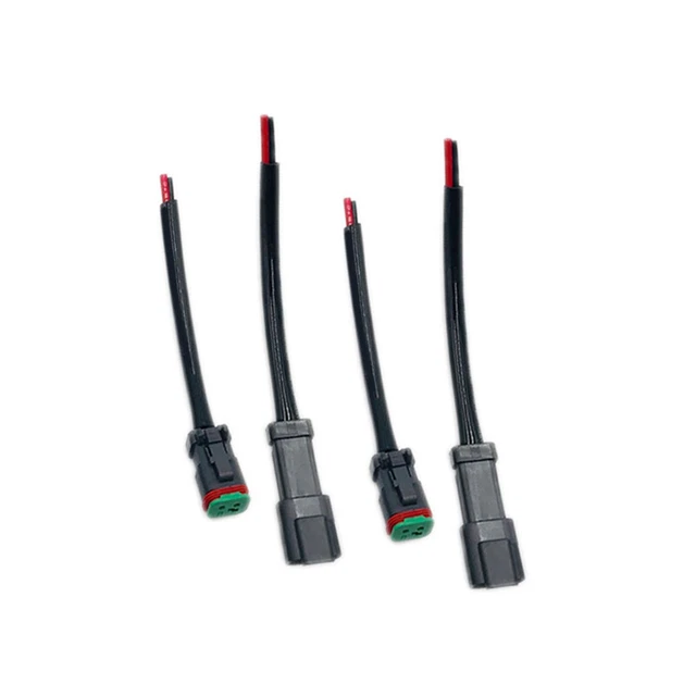 4x Heavy Duty Deutsch DT DTP Male/Female Adapters Connectors Pigtails Wiring A3