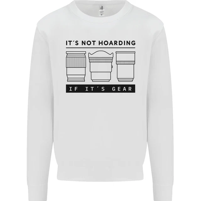Not Hoarding Photography Photographer Camera Kids Sweatshirt Jumper