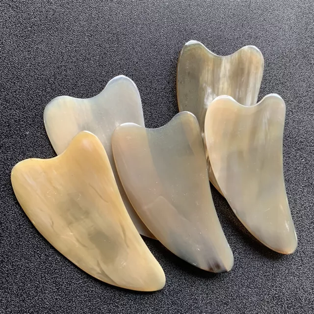 Massaggiatore viso Gua Sha consiglio di amministrazione naturale corno di bue sollevamento graffi corpo nuovo