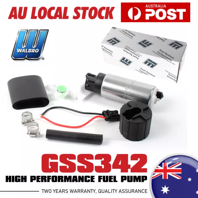 1x Genuine Walbro GSS342 255 LPH In Tank High Pressure Fuel Pump Universal Kit