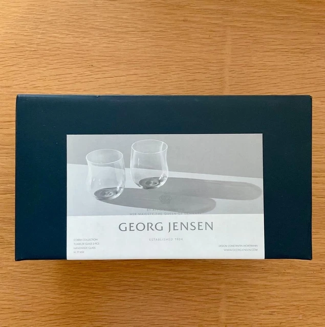 GEORG JENSEN COBRA Tumbler Set 2 Small Glasses 0.2L £139.32 - PicClick UK