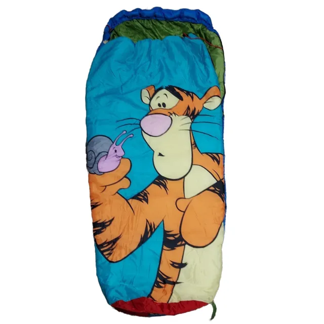 Vintage Winnie The Pooh Tigger Sleeping Bag 62” Camping Friends Kids