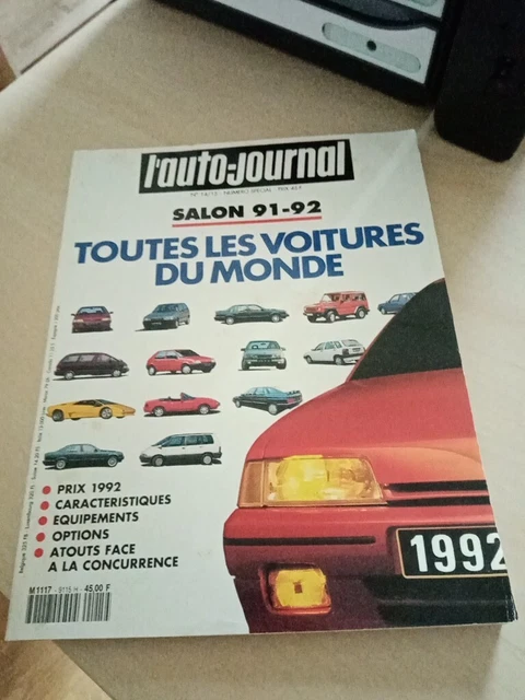 L'Auto-Journal 1992 - Spécial Salon 92 - Toutes Les Voitures Du Monde