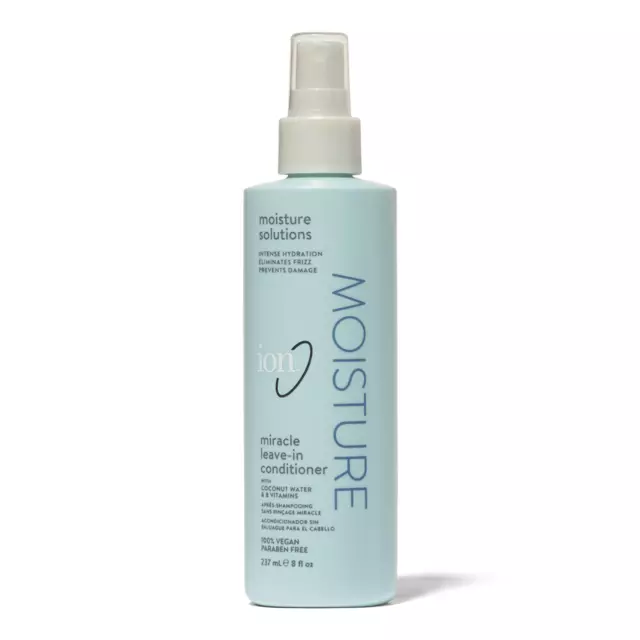 Ion Miracle Leave In Conditioner, Vegan, Paraben Free, Adds Shine, Eliminates