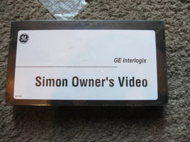 NEW and RARE GE Interlogix  Simon Owner's Video Security System VHS Tape