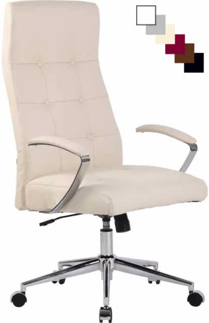 Silla De Oficina Fynn Ergonómica, Tapizada, Regulable En Altura, Con Ruedas