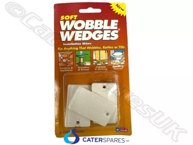 Genuine Soft Wobble Wedges 6 Pack Of Tapered Plastic Shims For Feet Table Legs